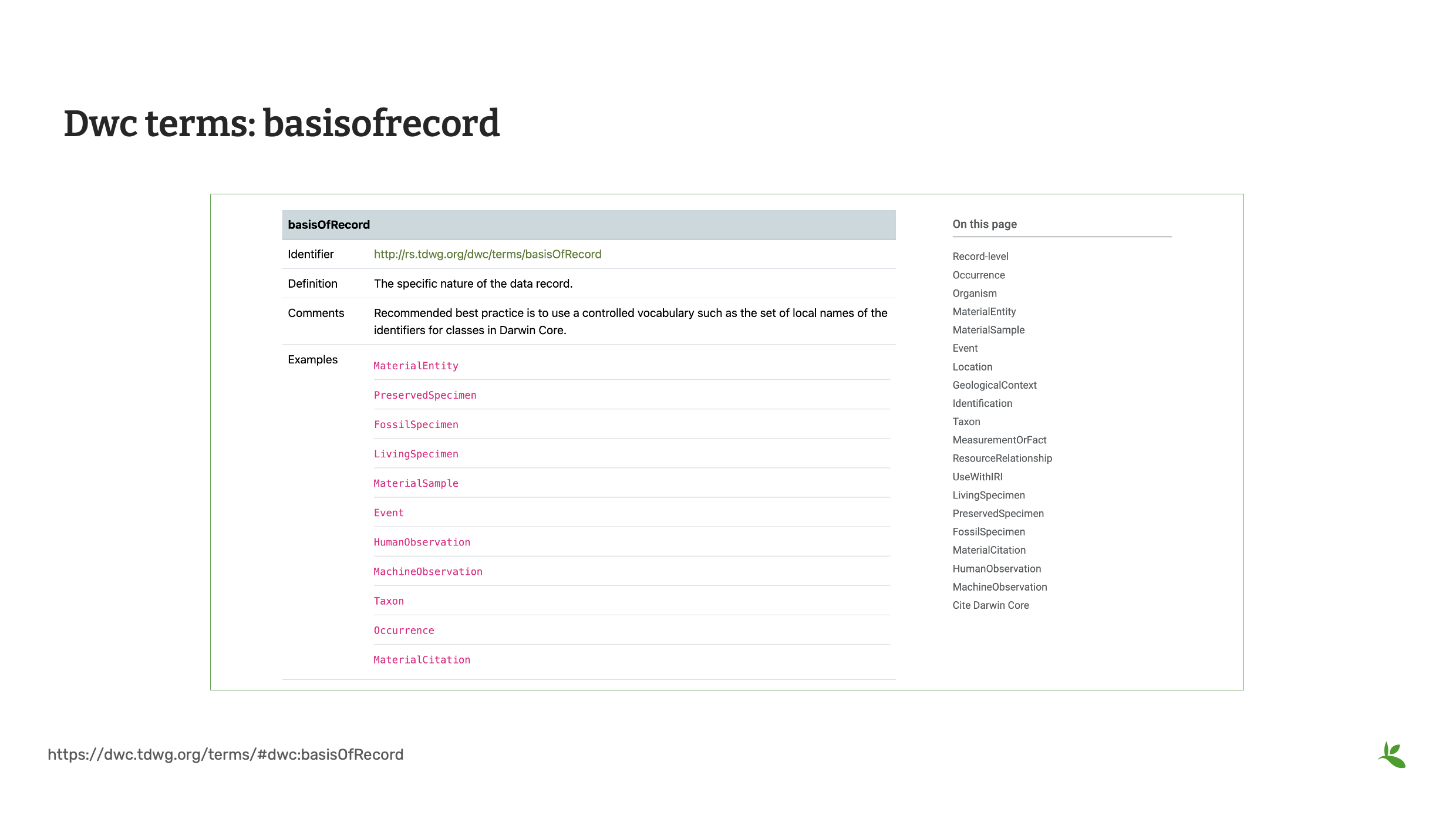 capture standards dwc Slide13