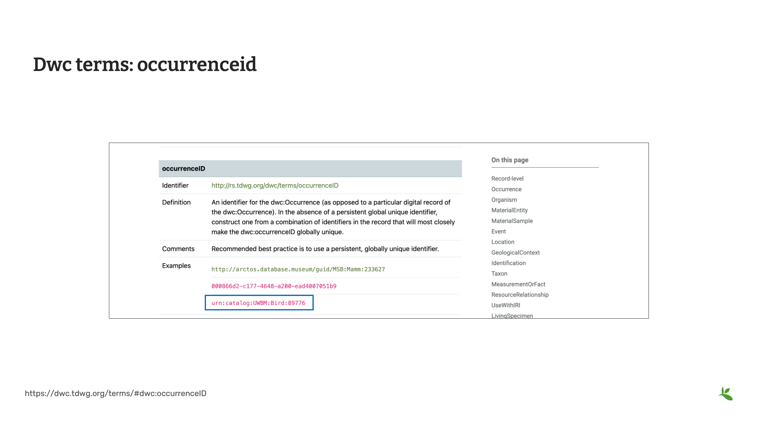 capture standards dwc Slide14