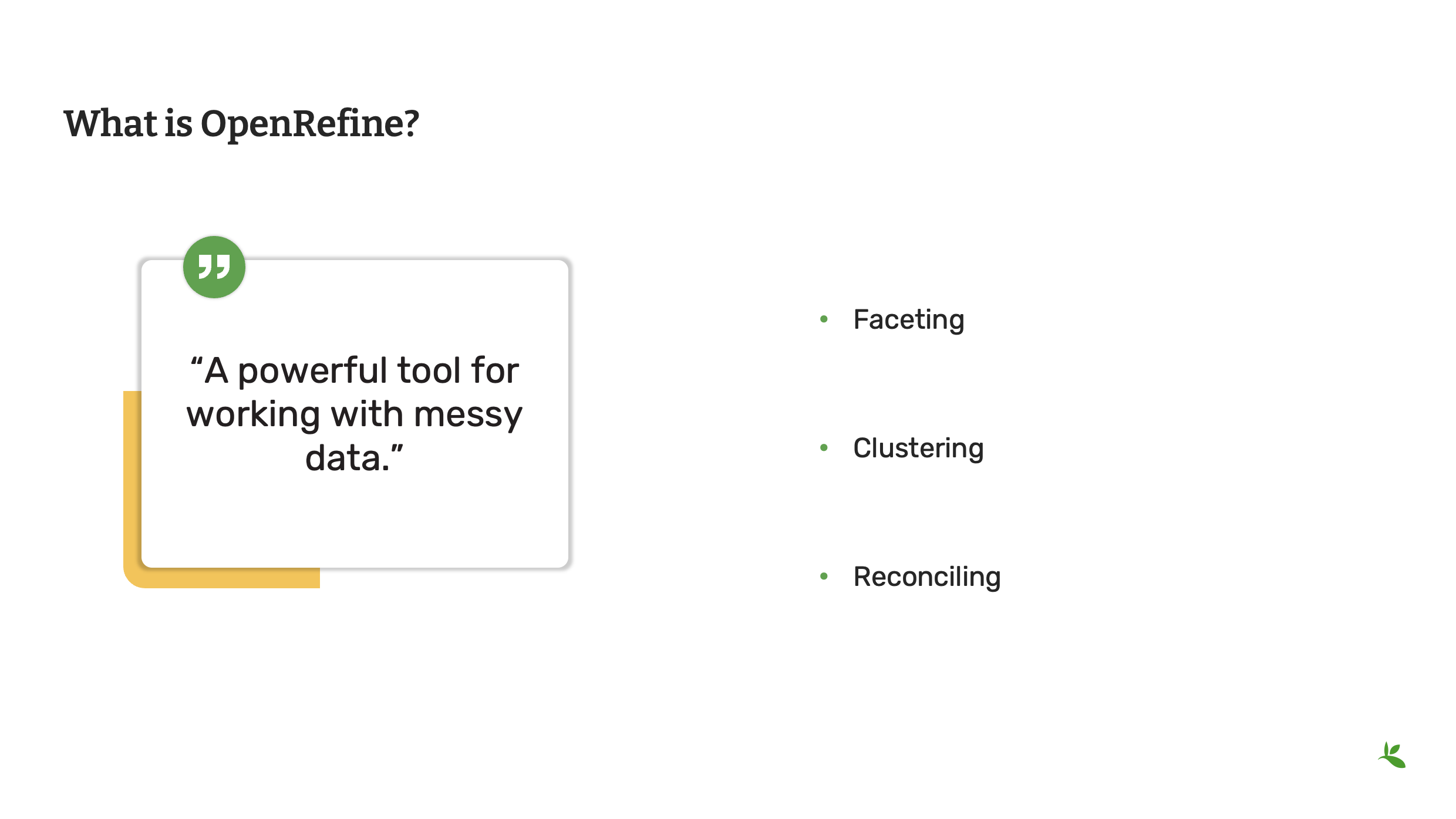 management openrefine Slide3